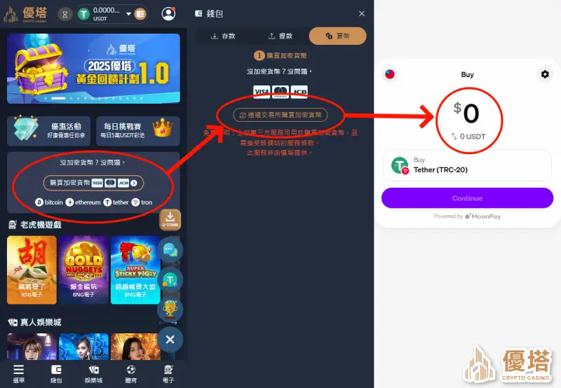 USDT交易平台與優塔娛樂城直接配合