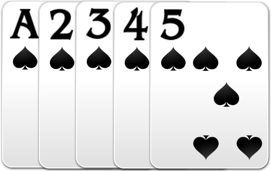 同花順(straight flush)