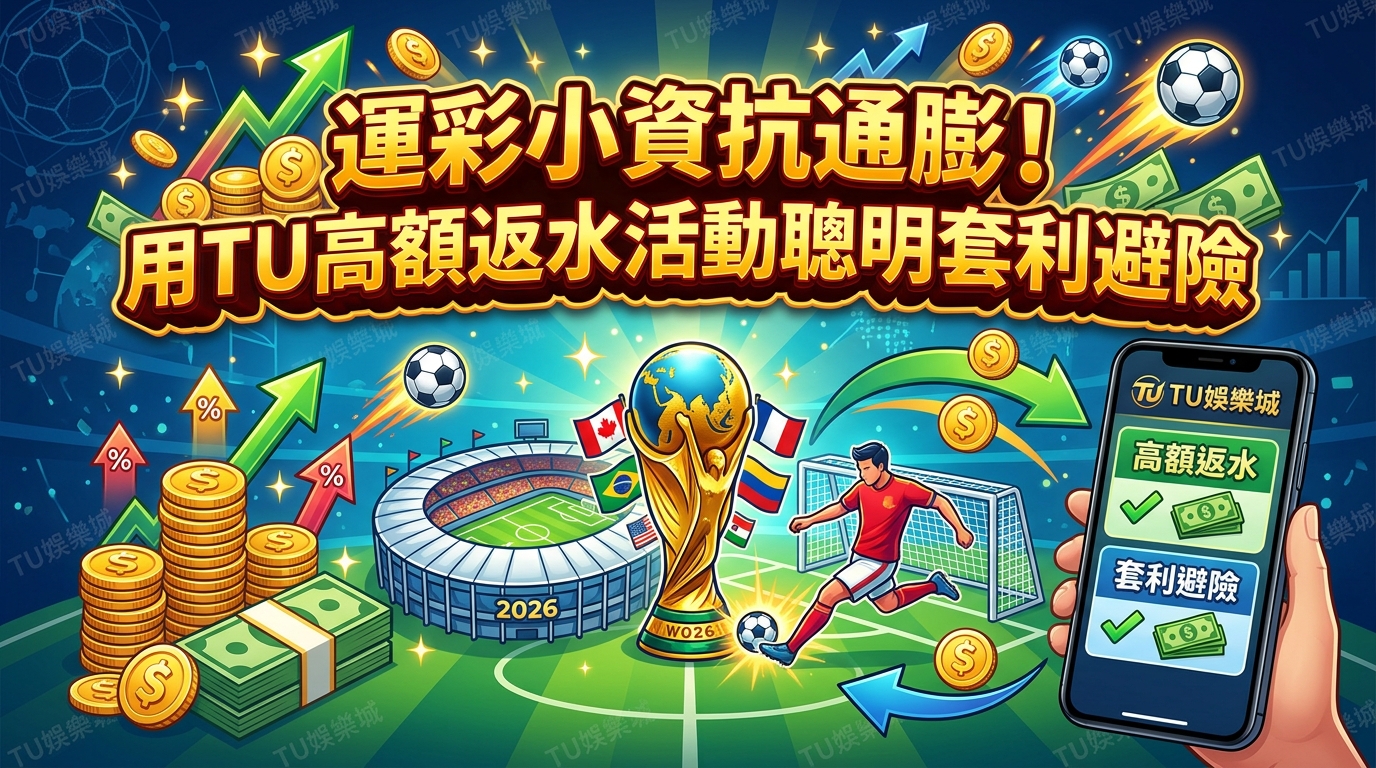 運彩小資抗通膨！2026世界盃用TU高額返水活動聰明套利避險
