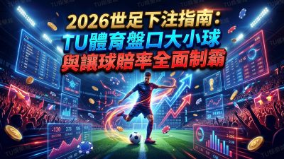 2026世足下注指南：TU體育盤口大小球與讓球賠率全面制霸