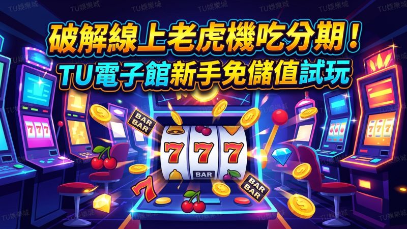 破解線上老虎機吃分期！TU電子館新手免儲值試玩