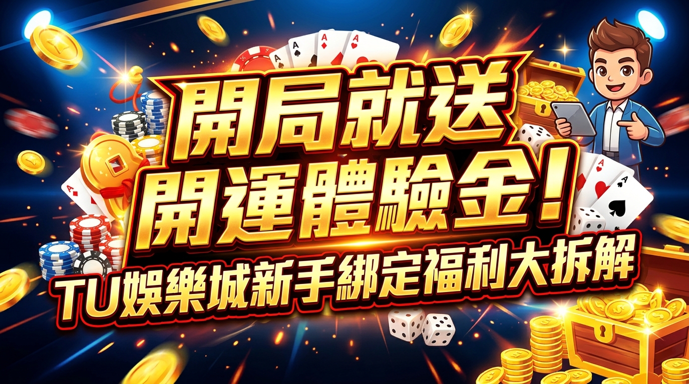 開局就送開運體驗金！TU娛樂城新手綁定福利大拆解
