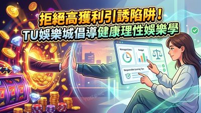 拒絕高獲利引誘陷阱！TU娛樂城倡導健康理性娛樂學