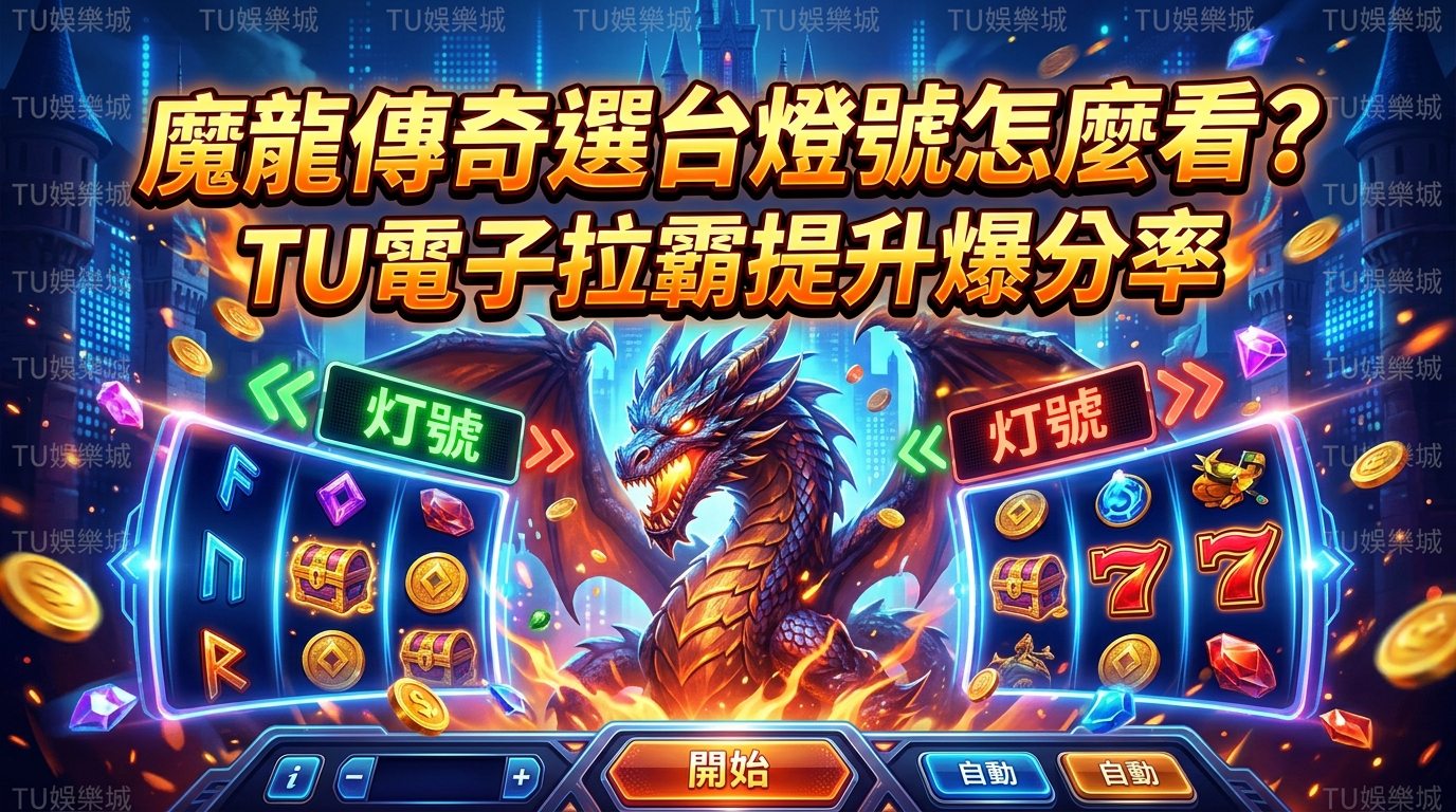 魔龍傳奇選台燈號怎麼看？TU電子拉霸提升爆分率