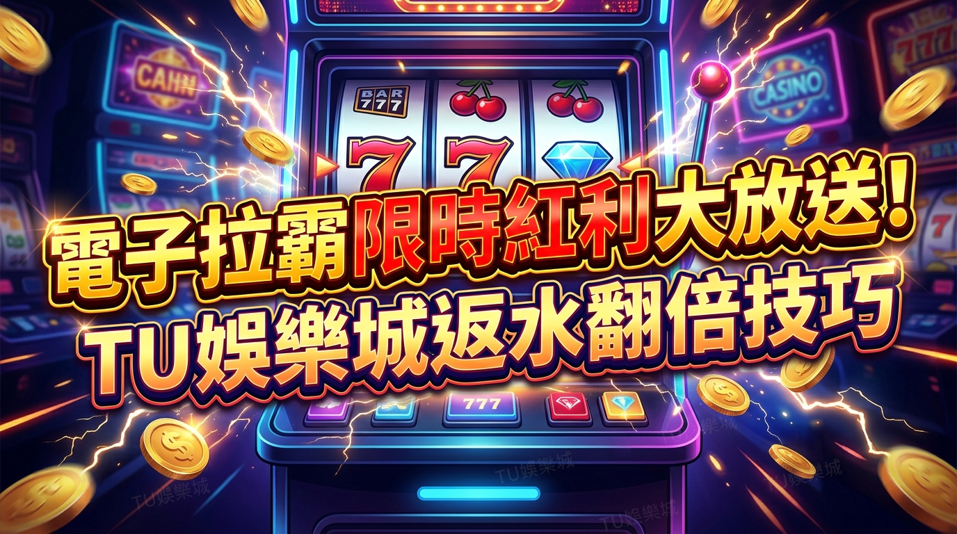 電子拉霸限時紅利大放送！TU娛樂城返水翻倍技巧
