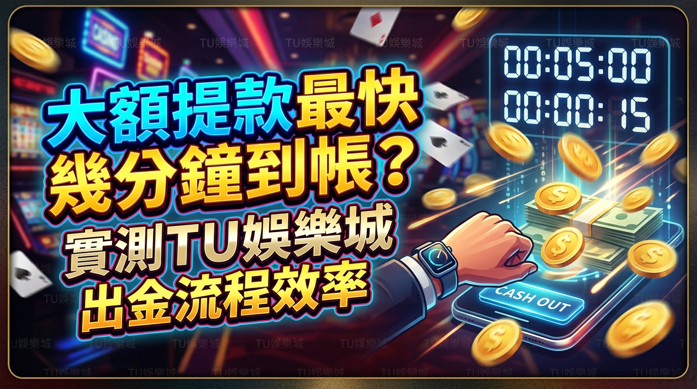 大額提款最快幾分鐘到帳？實測TU娛樂城出金流程效率