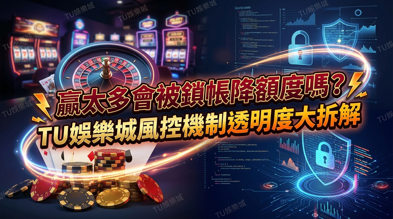 贏太多會被鎖帳降額度嗎？TU娛樂城風控機制透明度大拆解