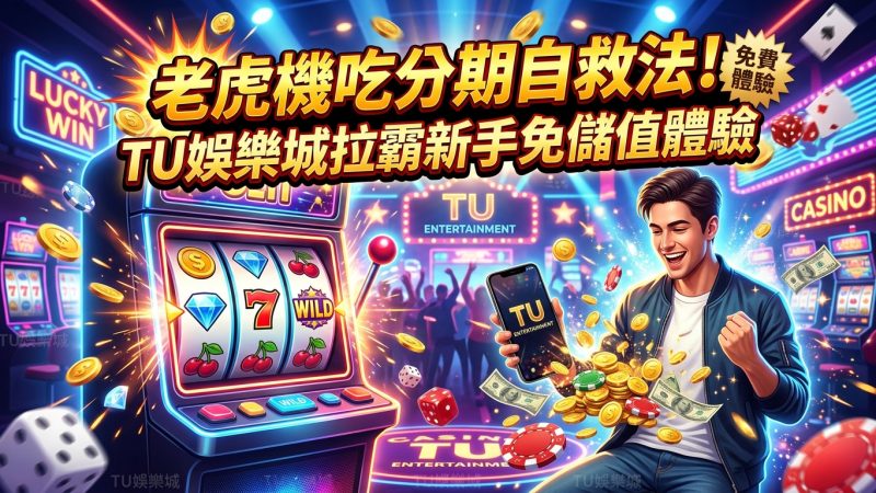 老虎機吃分期自救法！TU娛樂城拉霸新手免儲值體驗