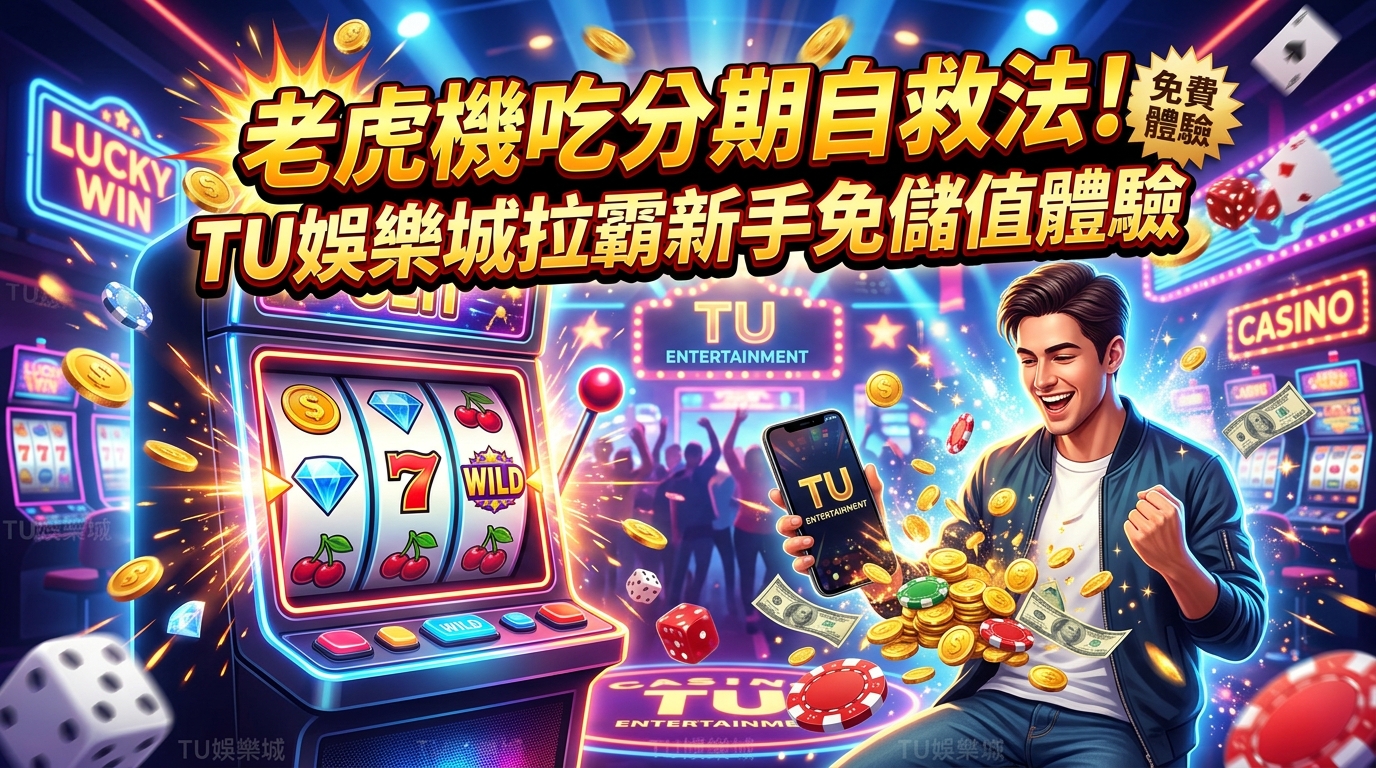 老虎機吃分期自救法！TU娛樂城拉霸新手免儲值體驗