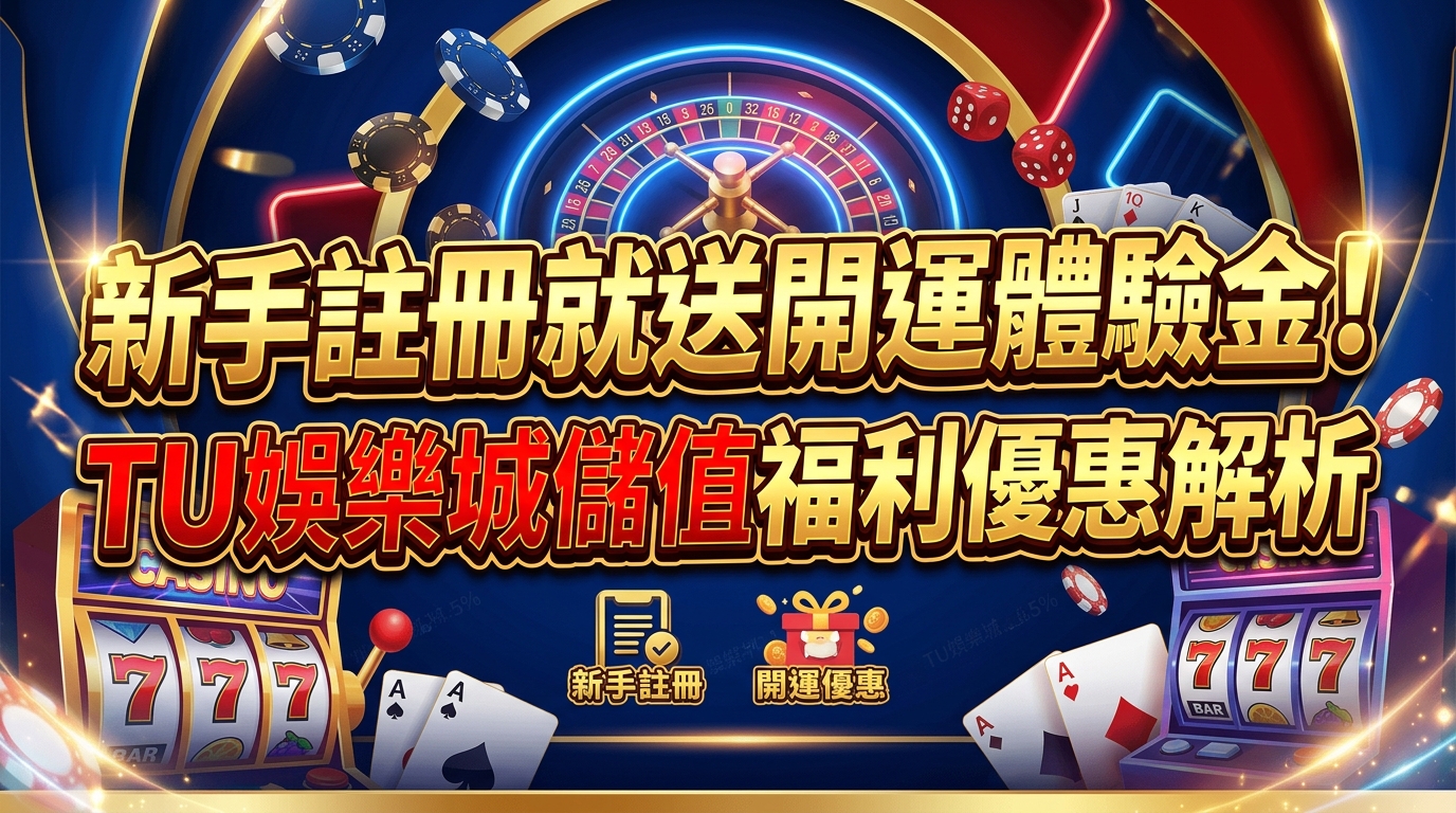 新手註冊就送開運體驗金！TU娛樂城儲值福利優惠解析
