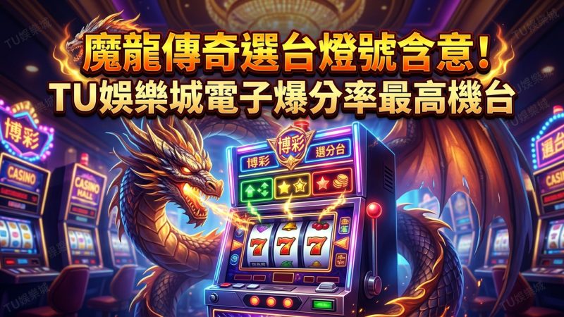 魔龍傳奇選台燈號含意！TU娛樂城電子爆分率最高機台