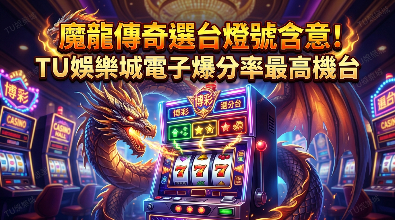 魔龍傳奇選台燈號含意！TU娛樂城電子爆分率最高機台