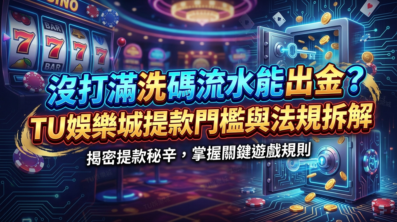 沒打滿洗碼流水能出金？TU娛樂城提款門檻與法規拆解