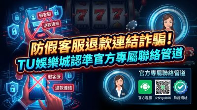 防假客服退款連結詐騙！TU娛樂城認準官方專屬聯絡管道