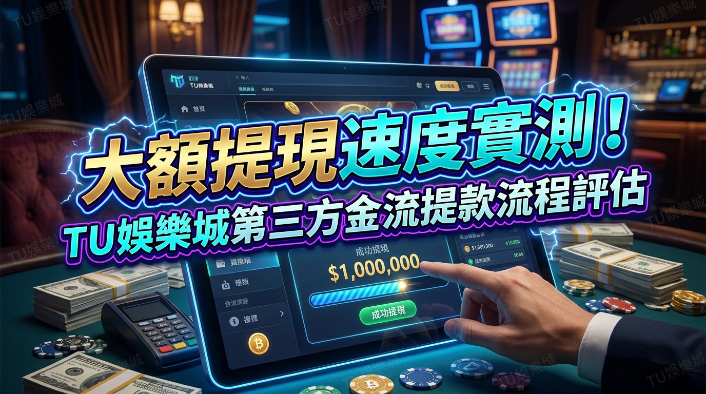 大額提現速度實測！TU娛樂城第三方金流提款流程評估
