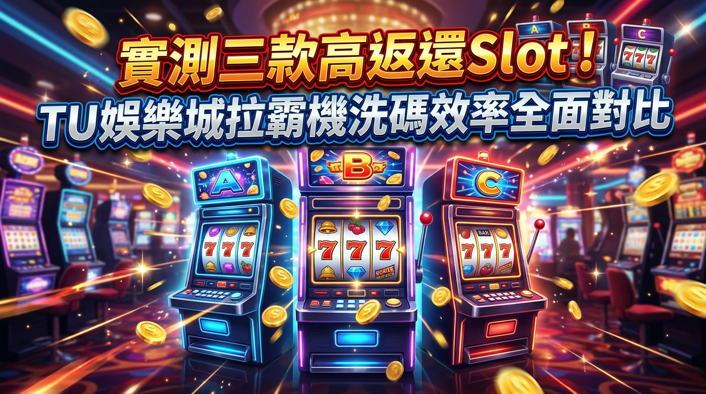 實測三款高返還Slot！TU娛樂城拉霸機洗碼效率全面對比