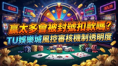 贏太多會被封號扣款嗎？TU娛樂城風控審核機制透明度