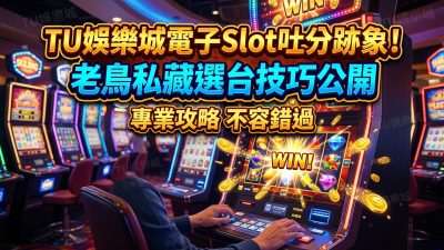 TU娛樂城電子Slot吐分跡象！老鳥私藏選台技巧公開